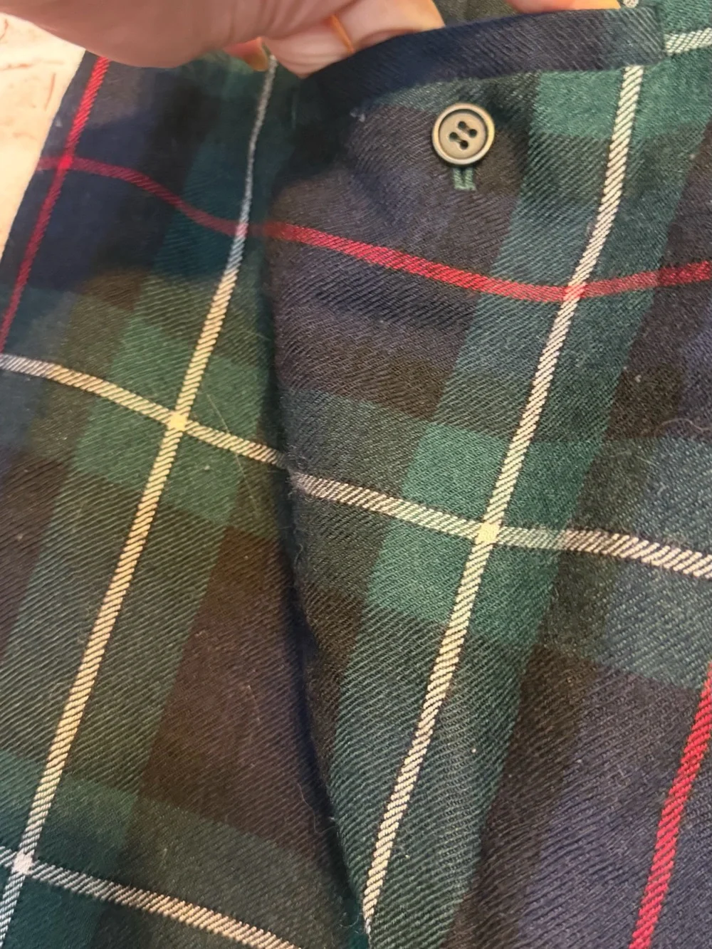 J. Crew vintage 100% Virgin wool flare city fit plaid pants size 8
